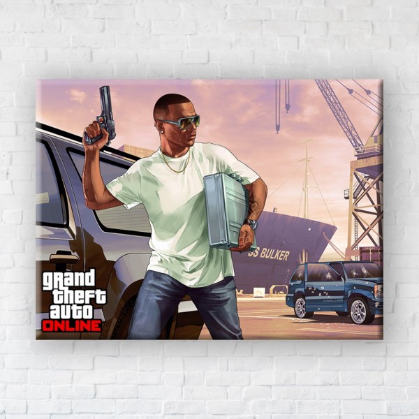 

Картина на холсте IBR GTA Online 110x145 см