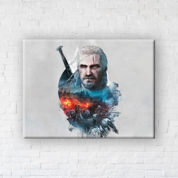 

Картина на холсте IBR The Witcher War 45x60 см