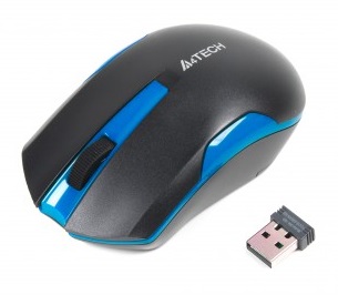 

Мышь беспроводная A4Tech G3-200N Black/Blue USB V-Track