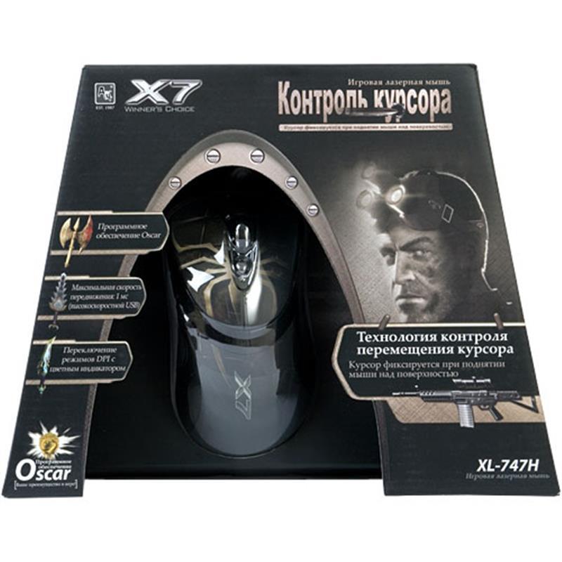 

Мышь A4Tech XL-747 H USB Brown USB лазерная