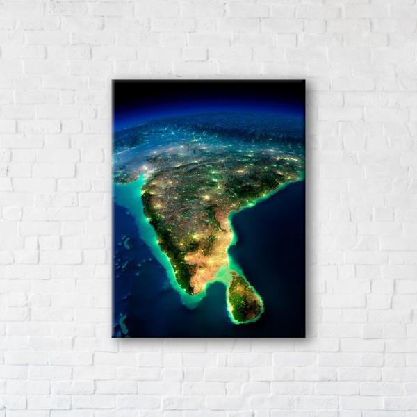 

Картина на холсте IBR Indian Subcontinent 75x100 см