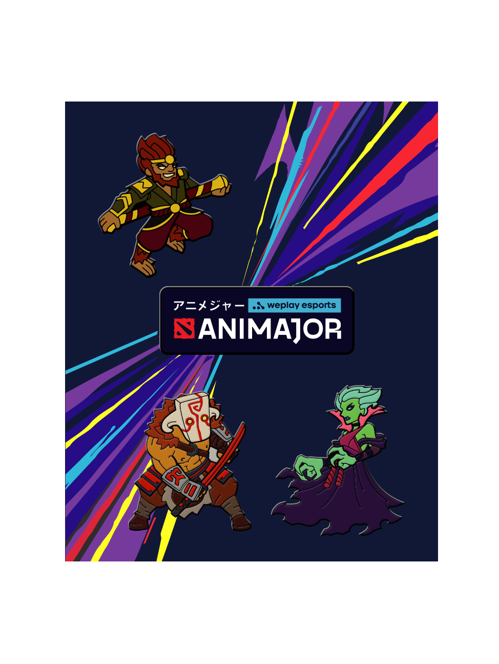 

Значок ANIMAJOR Dota 2 set (набор)