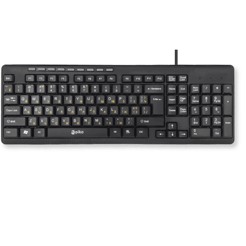 

Клавиатура Piko KB-108 Black (1283126467103) USB