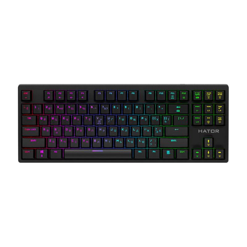 

Клавиатура Hator Rockfall Evo TKL Optical ENG/UKR/RUS (HTK-630) Black USB