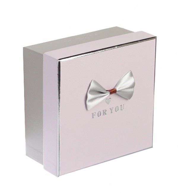 

Подарочная коробка "For you", 21,5*21,5*10 см, цвет розовый