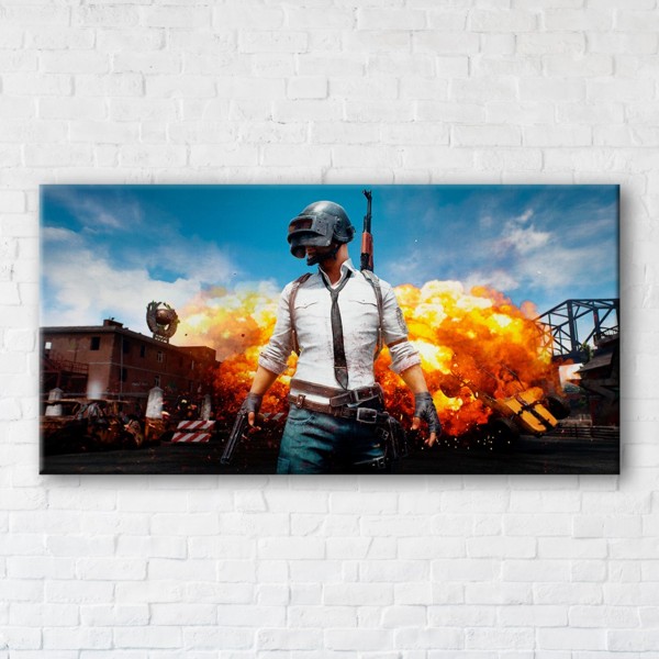 

Картина на холсте IBR PUBG 90x180 см