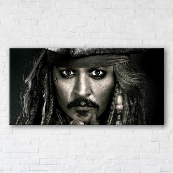 

Картина на холсте IBR Captain Jack Sparrow 50x100 см