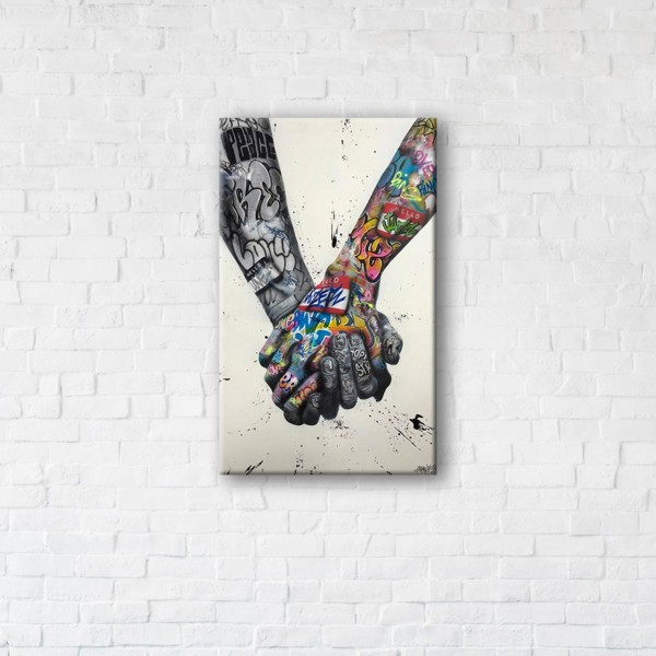 

Картина на холсте IBR Graffiti Hands Art 75x100 см