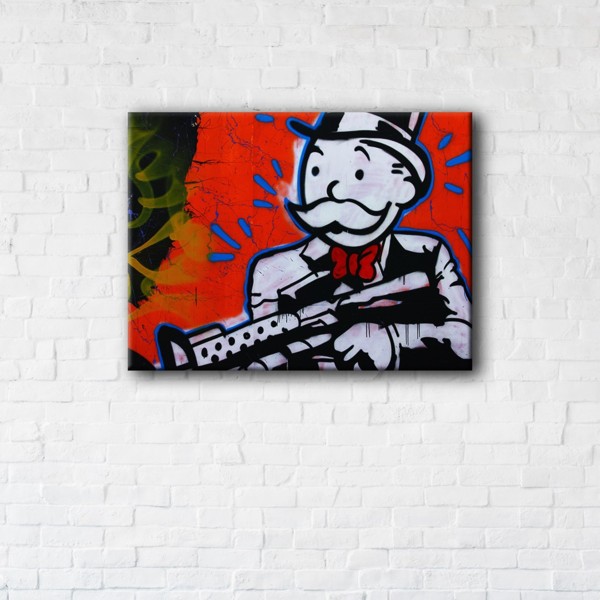 

Картина на холсте IBR Monopoly Red 45x60 см