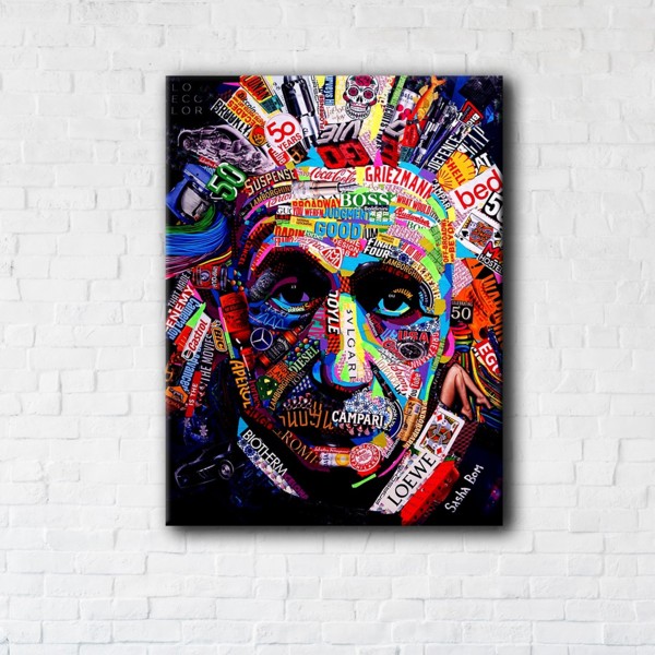 

Картина на холсте IBR Einstein Art 75x100 см