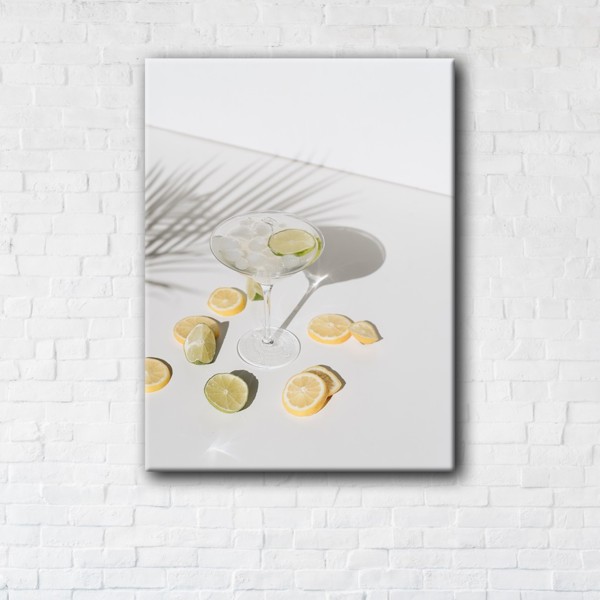 

Картина на холсте IBR Cocktail with Lemon 75x100 см