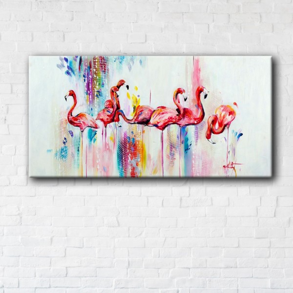 

Картина на холсте IBR Flamingo Art 60x120 см