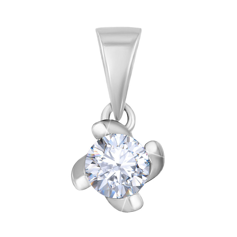 

Кулон из белого золота с кристаллом Swarovski 000130969