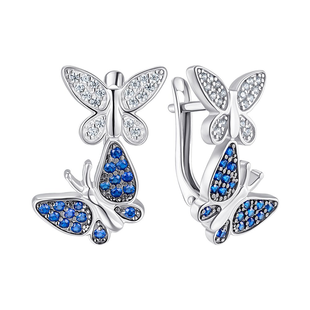 

Серьги из серебра с фианитами 000149976