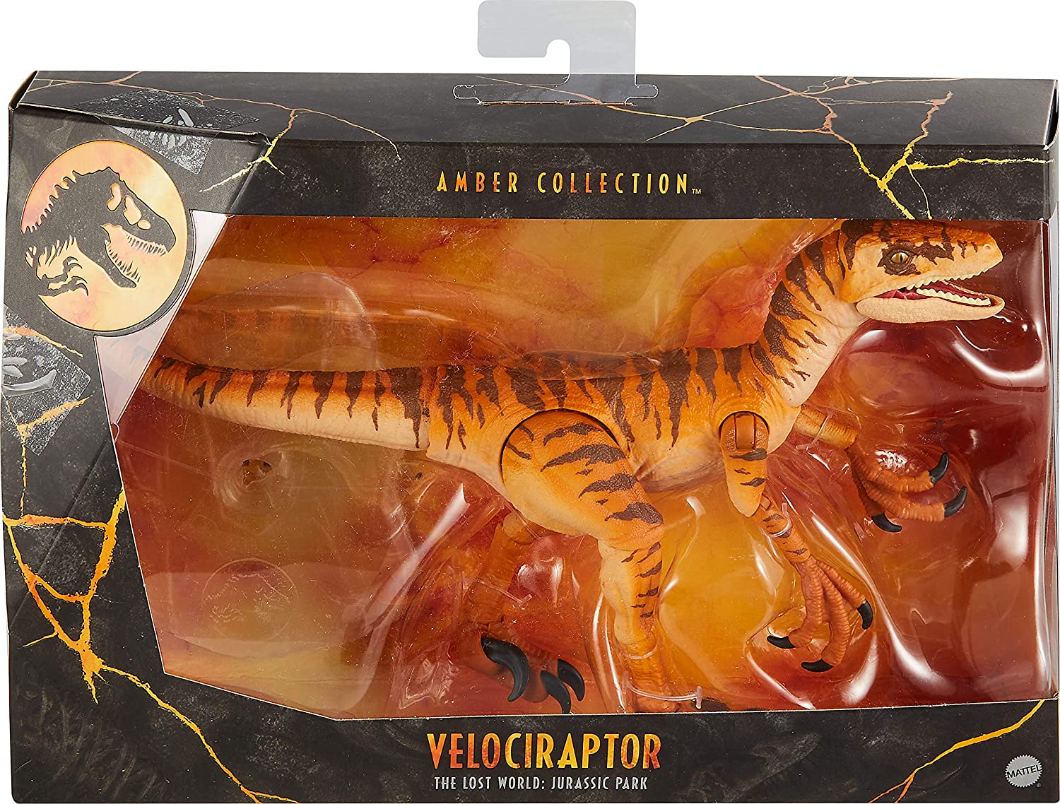 

Фигурка Динозавр Велоцираптор Тигр Мир Юрского Периода Jurassic World Velociraptor Tiger Amber Collrction GWP85