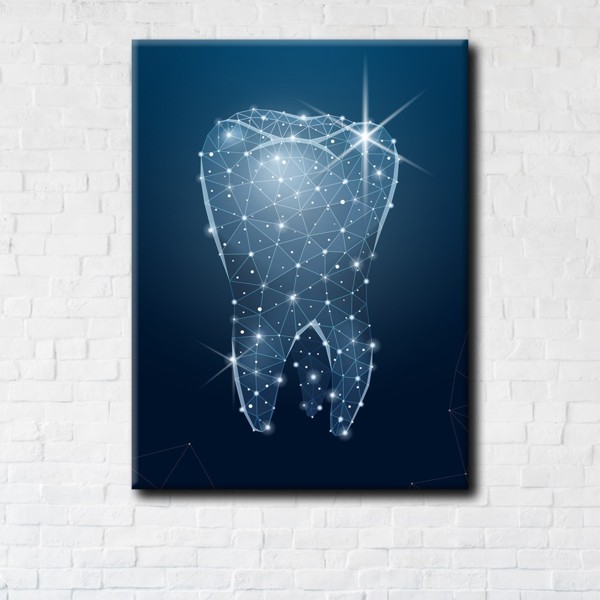 

Картина на холсте IBR 3D Tooth Art 90x120 см