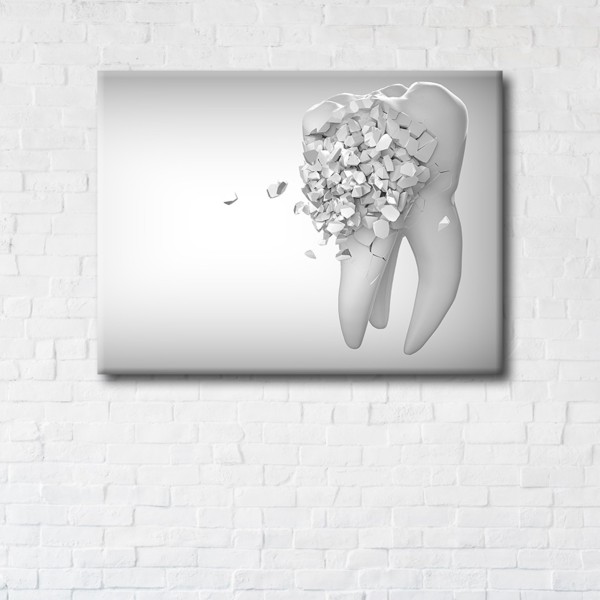 

Картина на холсте IBR Broken tooth 110x145 см