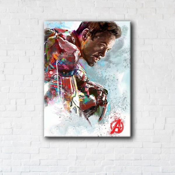 

Картина на холсте IBR Tony Stark 50x65 см