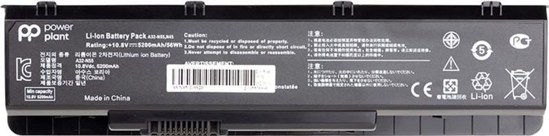 Акція на Аккумулятор PowerPlant для ноутбуков Asus N55 Series (A32-N55) 10.8V 5200mAh (A32-N55) від Rozetka UA