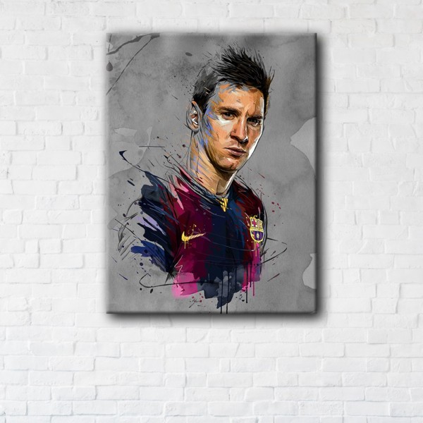 

Картина на холсте IBR Lionel Messi 110x145 см