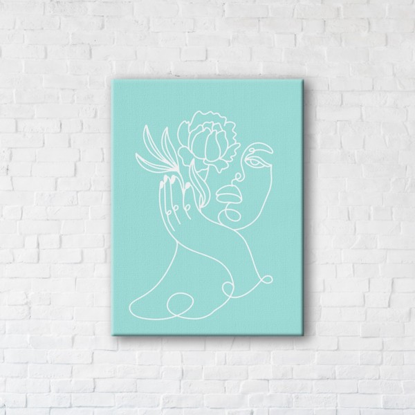 

Картина на холсте IBR Blue Girl 45x60 см