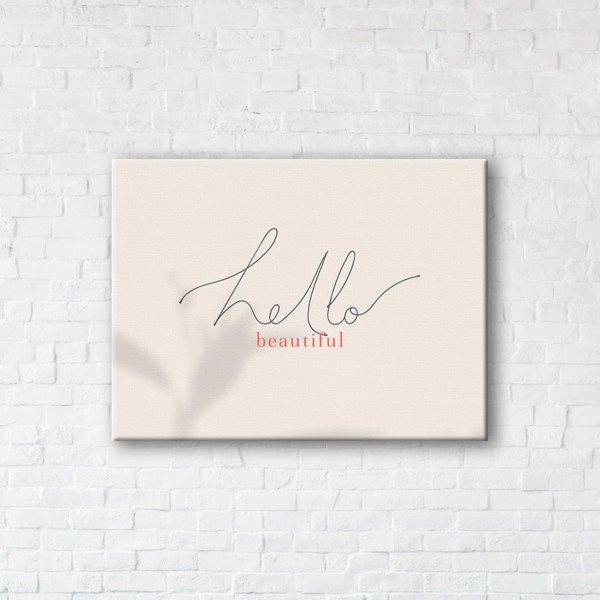 

Картина на холсте IBR Hello Beatiful 110x145 см