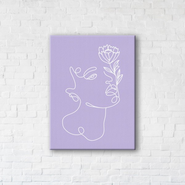 

Картина на холсте IBR Purple girl 50x65 см