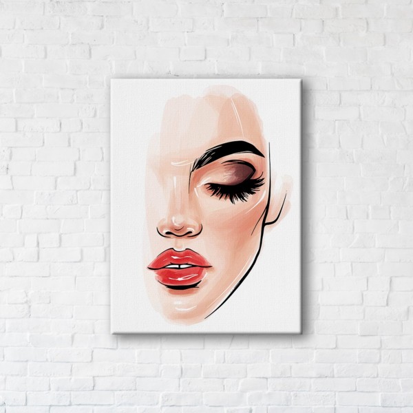 

Картина на холсте IBR Make up 75x100 см