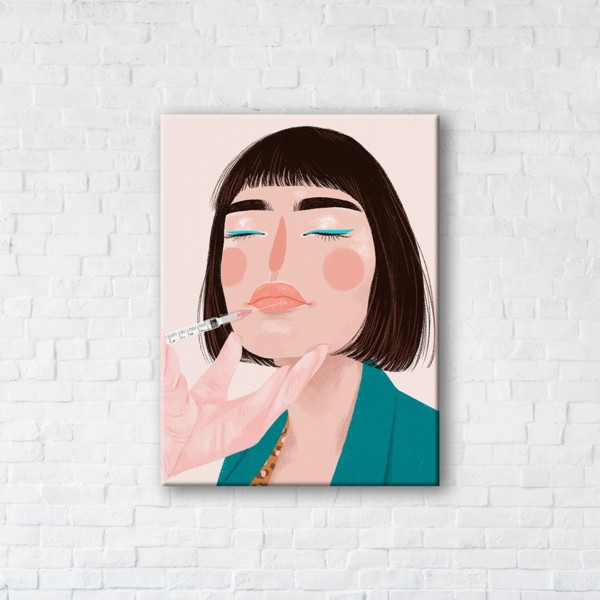 

Картина на холсте IBR Injections Into the Lips 90x120 см