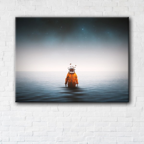 

Картина на холсте IBR Astronaut in the Sea 45x60 см