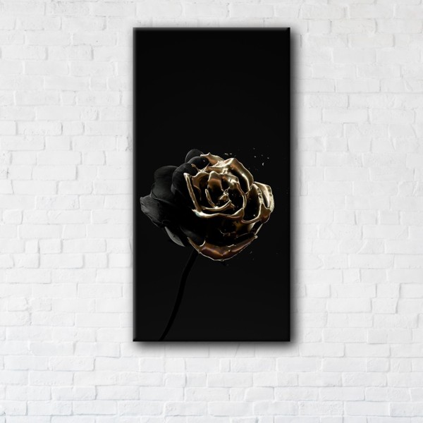 

Картина на холсте IBR Black rose 60x120 см