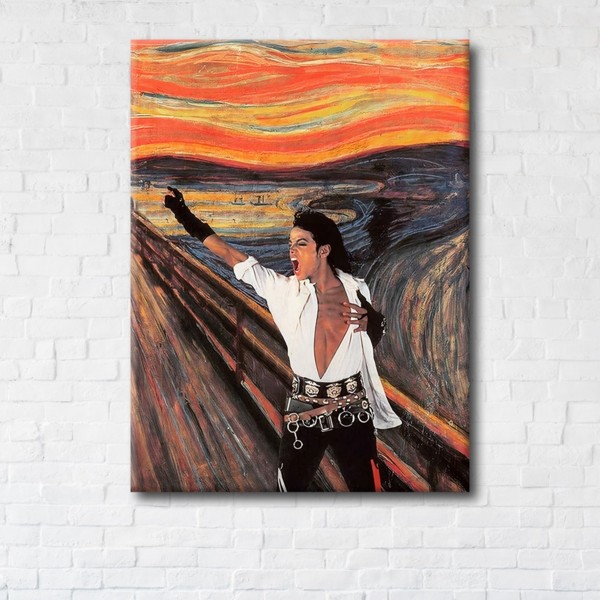 

Картина на холсте IBR Michael Jackson 50x100 см