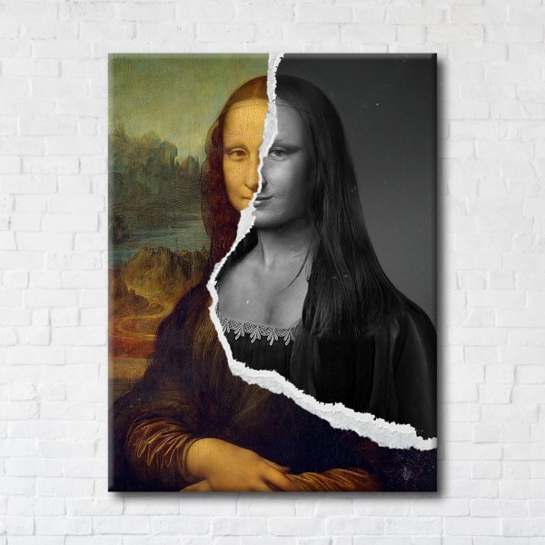 

Картина на холсте IBR Mona Lisa photo 60x120 см