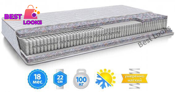 

Матрас ортопедический 160х200 Велам КРИСТАЛЛ