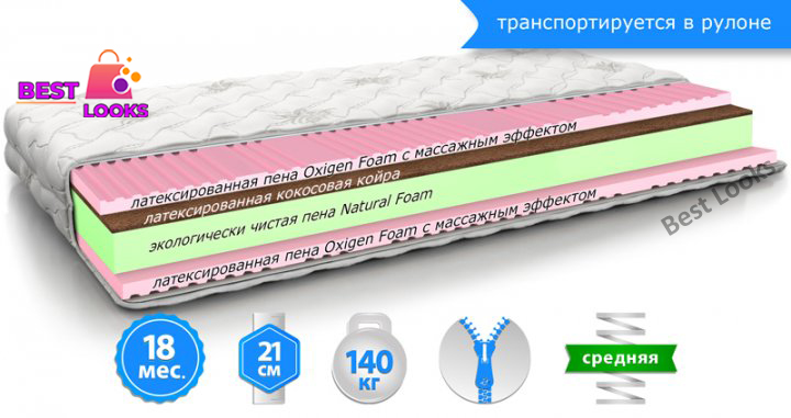 

Матрас ортопедический 70х190 MatroLuxe LILAC
