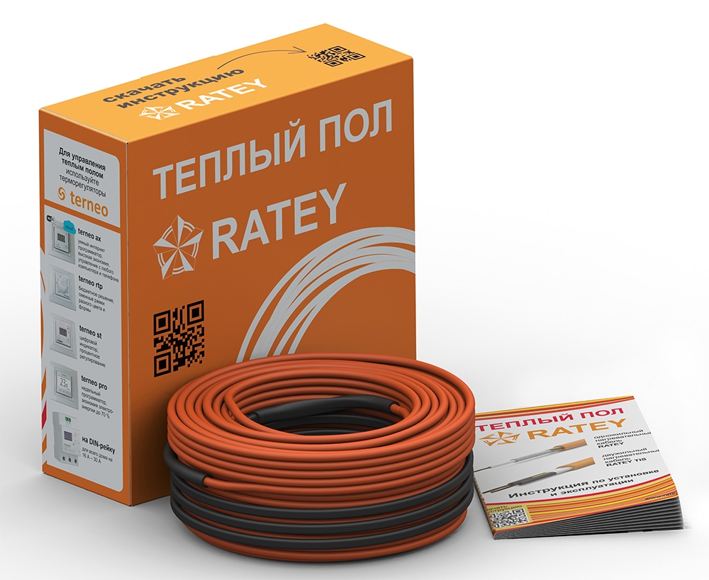 

Нагревательный кабель Ratey RD1 4.7 м.кв - 670 Вт - 37.4м