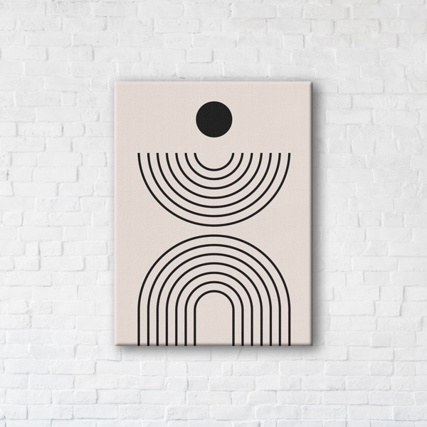 

Картина на холсте IBR Vinyl Record Line Art 50x65 см