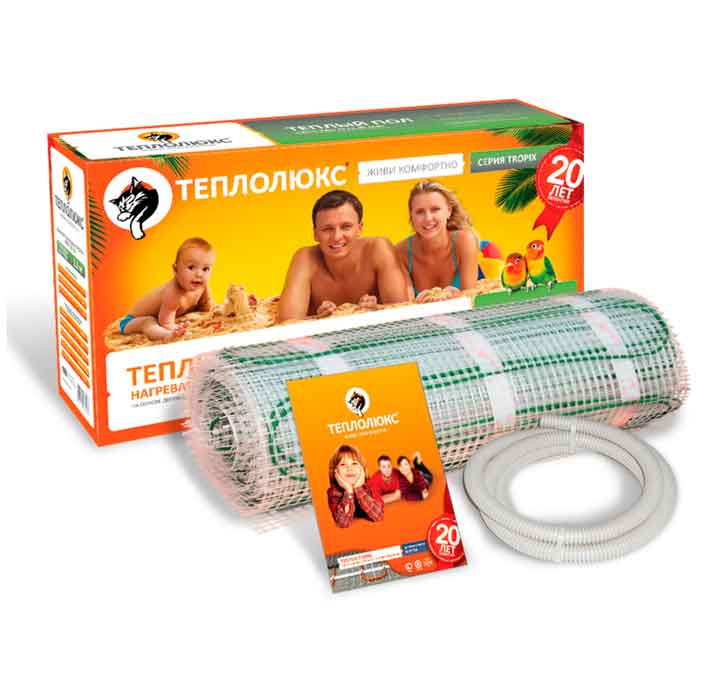 

Нагревательный мат Teploluxe Tropix МНН160 5 м.кв - 800Вт