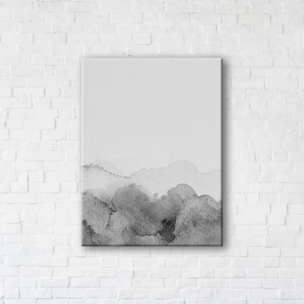 

Картина на холсте IBR Watercolor Gray 45x60 см