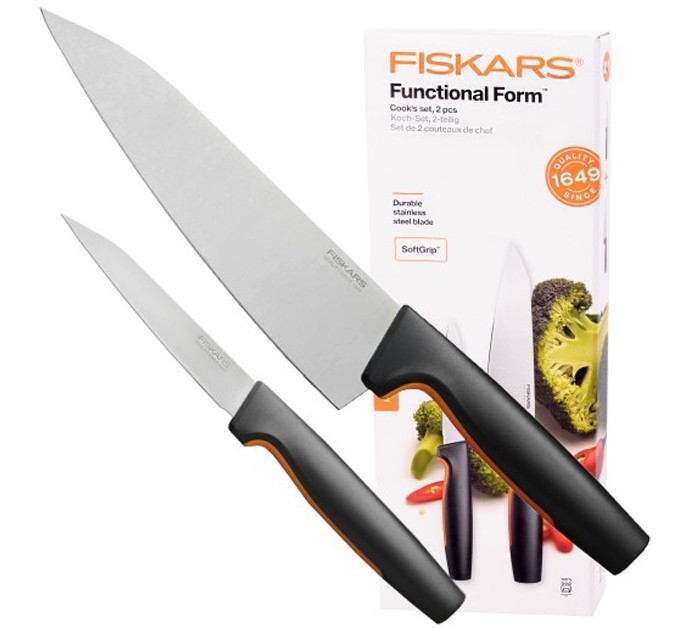 

Набор кухонных ножей Fiskars Functional Form для шефа и корнеплодов 2 предмета