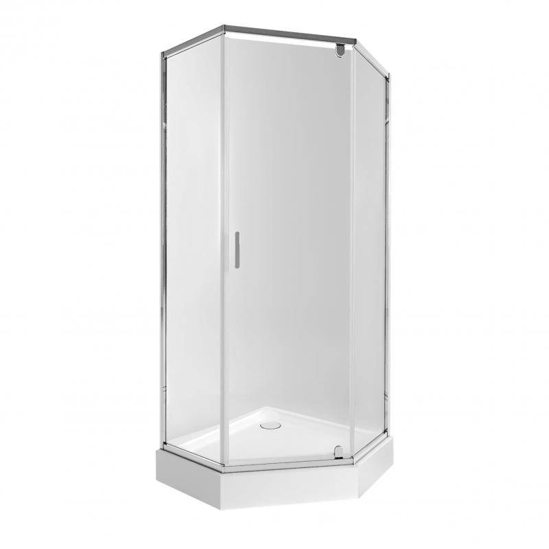 

Душевая кабина QT SCORPIO CRM10995-AC6 + поддон LEOSCORP 309915, пятиуг., 90x90, с сифоном
