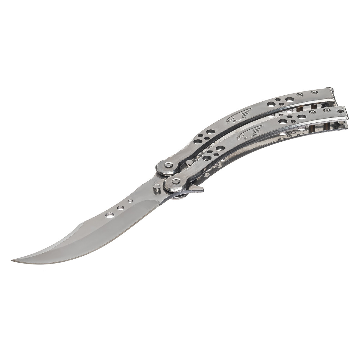 

Нож бабочка Eagle silver A881 (t6585)