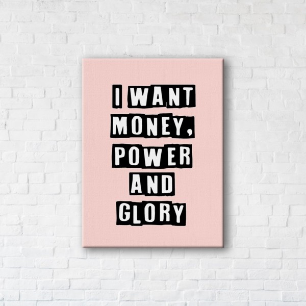 

Картина на холсте IBR Money. Power. Glory 90x120 см