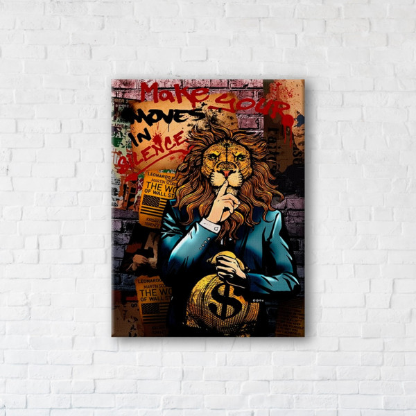 

Картина на холсте IBR Money loves silence 75x100 см