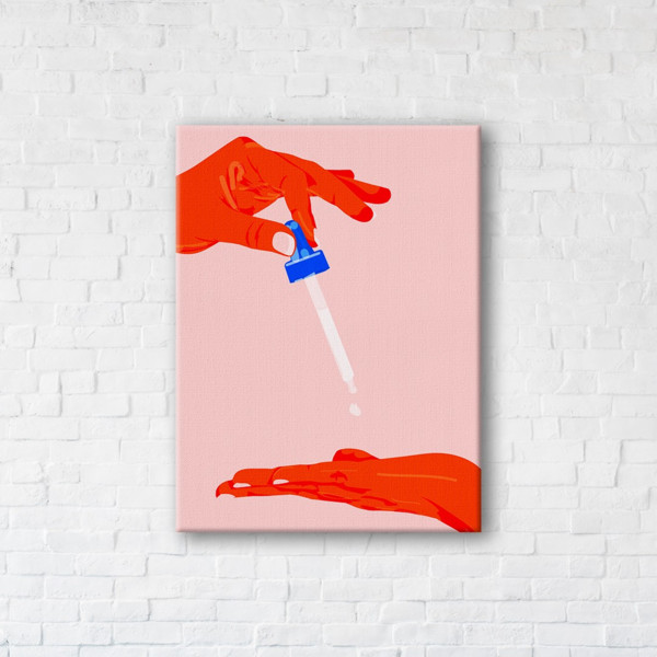 

Картина на холсте IBR Pipette 45x60 см