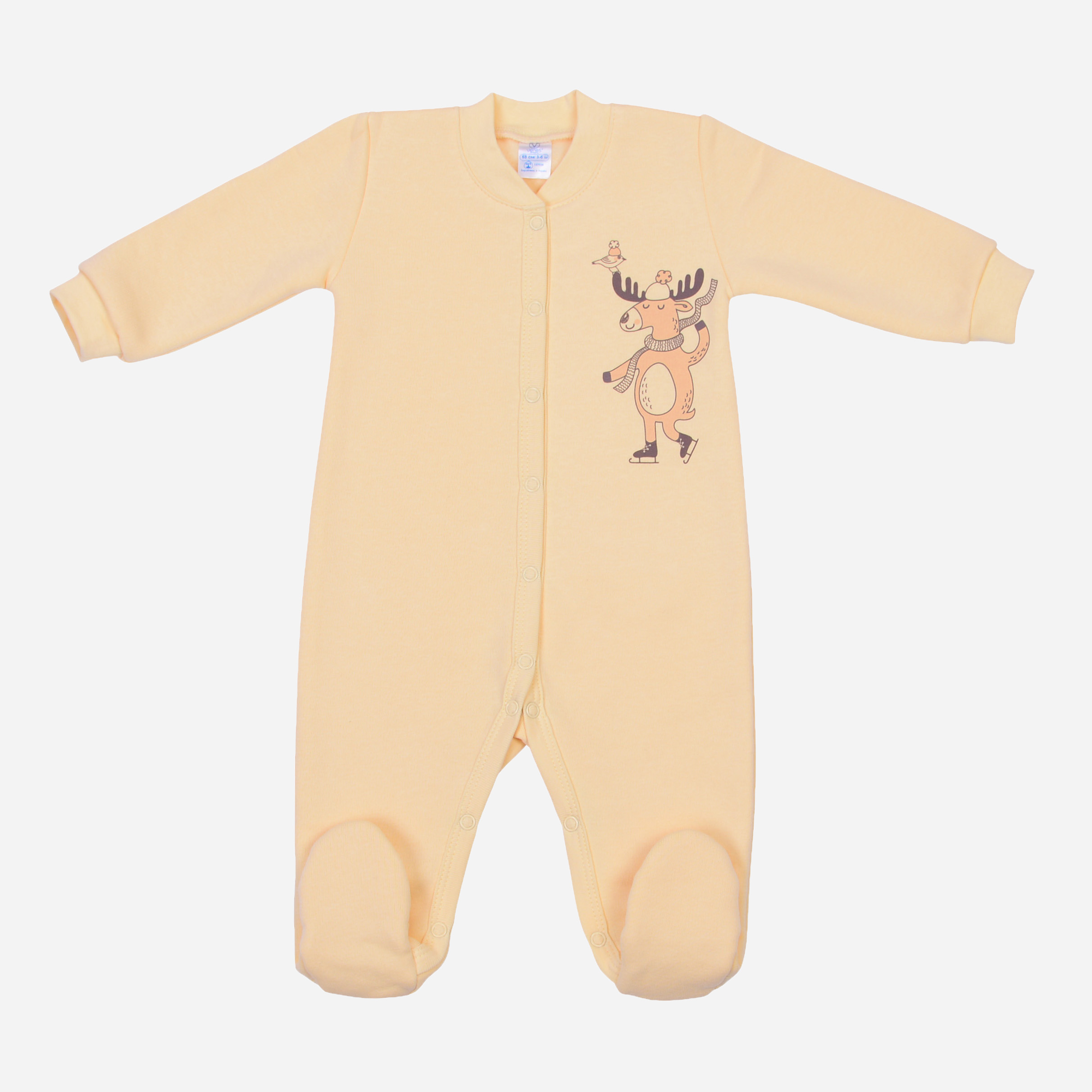 

Человечек утепленный Baby Veres 101.1-12-0715 Double Cream 74 см Желтый