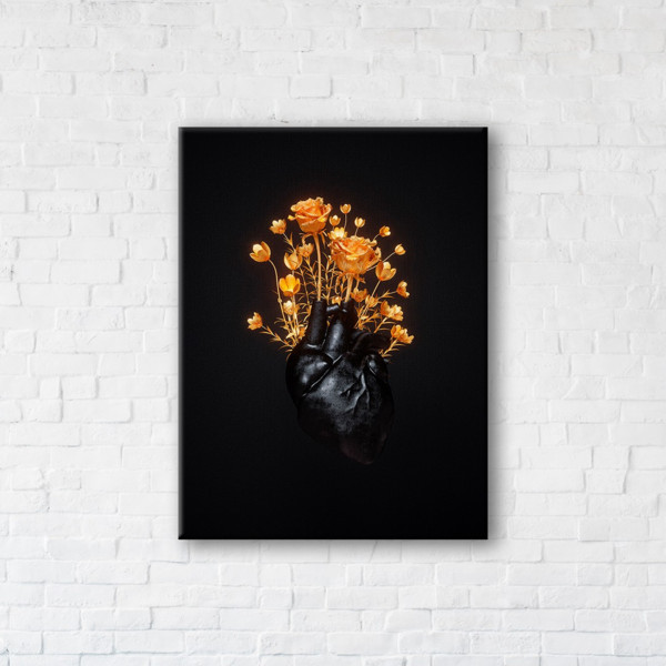 

Картина на холсте IBR Blooming heart 110x145 см