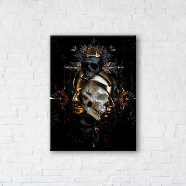 

Картина на холсте IBR Skull gothic 75x100 см