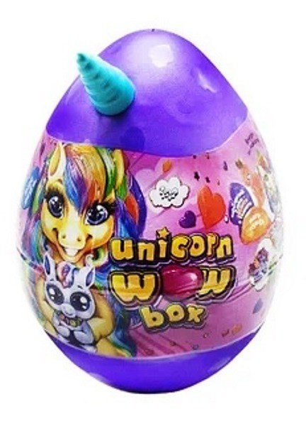 

Набор для творчества Danko toys Unicorn WOW Box, яйцо единорог, 24 предмета. Фиолетовое