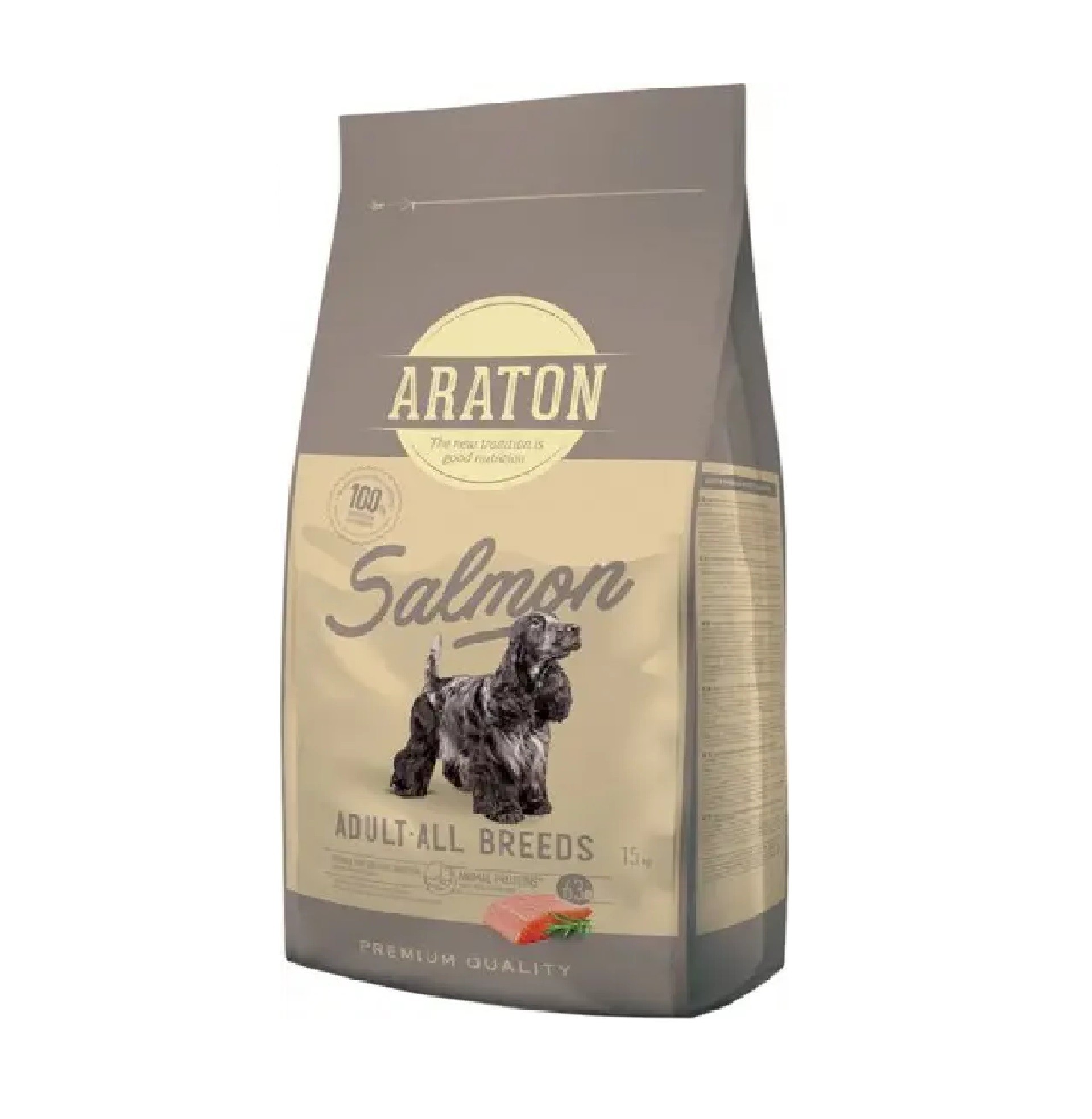 

Сухой корм ARATON для собак всех пород SALMON Adult All Breeds с лососем 15 кг